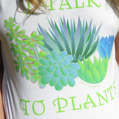 Womens Tank - "I Talk To Plants"
