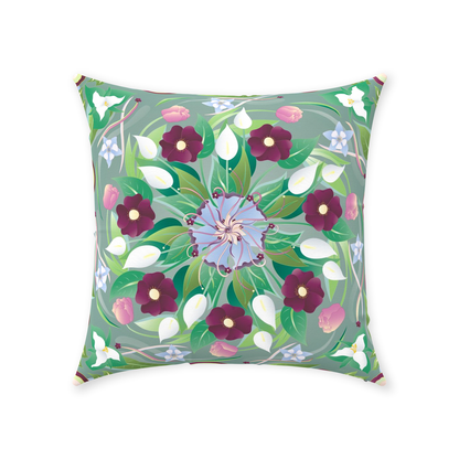 Throw Pillow "Spring Peace Lilies"