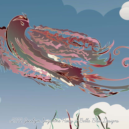 Giclée Art Print - Hummingbird Queen Spirit Square