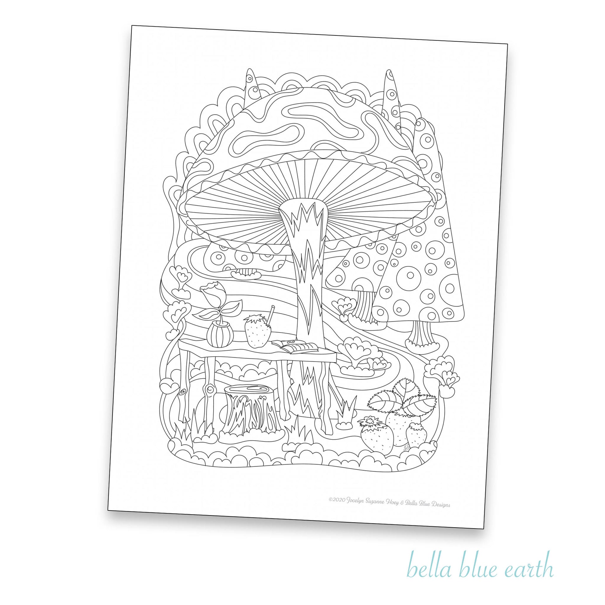 At Home Printable Coloring Book - Digital Download – goodobjects