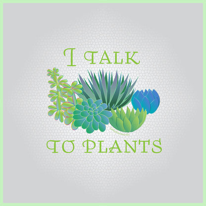 Childrens Cotton Tee - I Talk To Plants